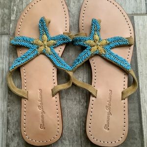 Tommy Bahama beaded starfish sandals